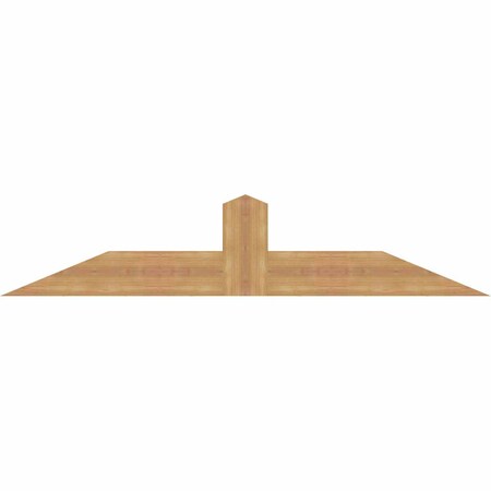Ekena Millwork Portland Smooth Timber Gable Bracket, Western Red Cedar, 60"W x 12"H x 1 1/2"D x 5 1/2"F, 5/12 Pitch GBW060X12X0206POR00SWR